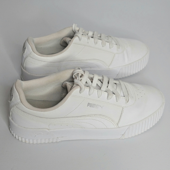 Puma Carina L Soft Foam+ Women White Sneaker Shoes Sz 11 - Picture 2 of 10